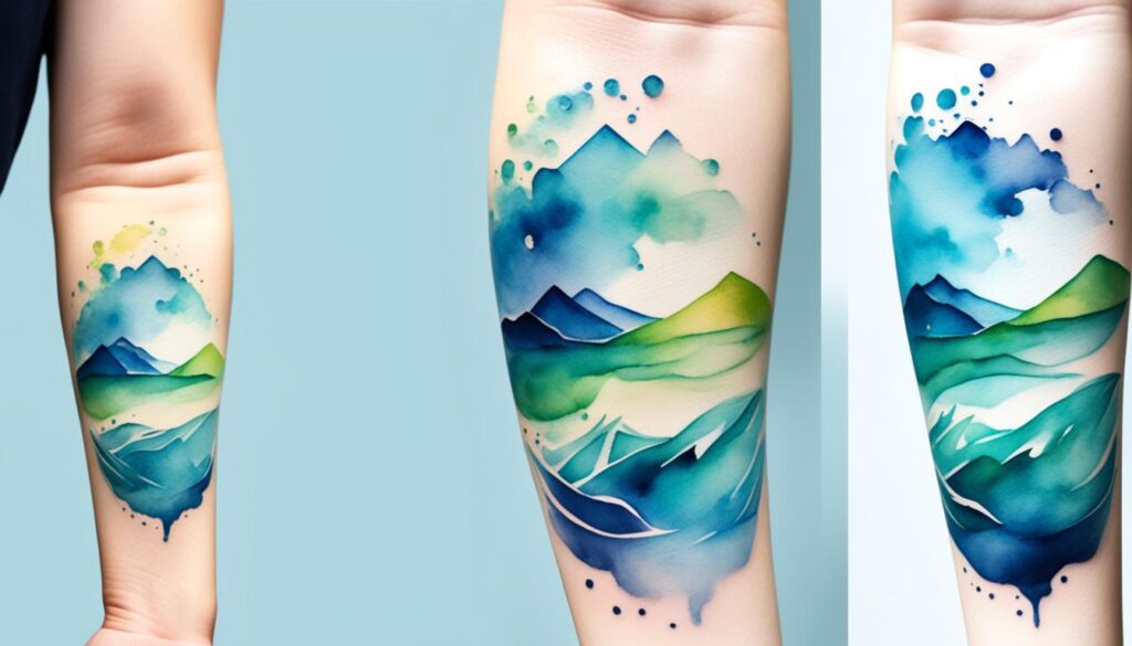 Watercolor Forearm Tattoo