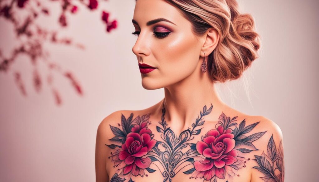 chest tattoos for women