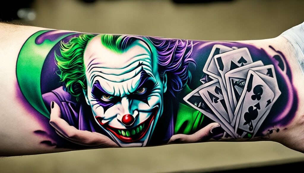 Joker tattoo sleeve