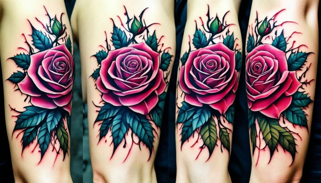 Rose tattoo symbolism