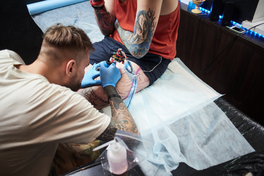 Coloring a Tattoo