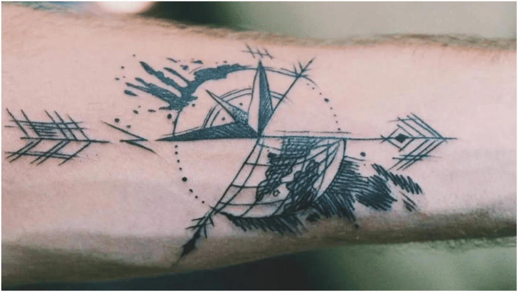 Compass Tattoo 