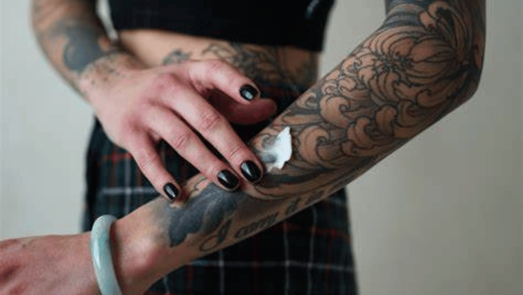 Mad Rabbit tattoo numbing cream, soothing gel, balm stick, and sunscreen