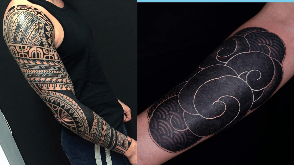 black tattoo designs for men