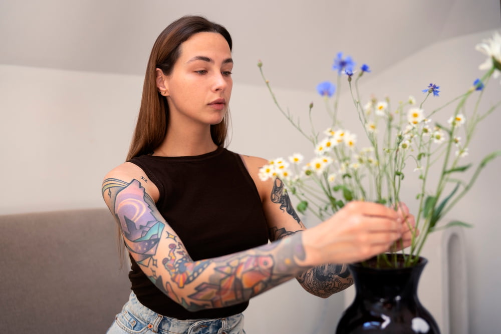 floral tattoos for women