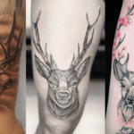 Female Singer has a Deer Tattoo