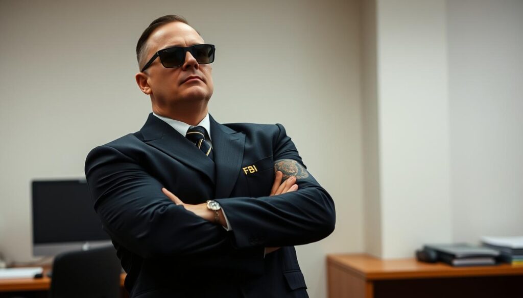FBI Agent with Sleeve Tattoo