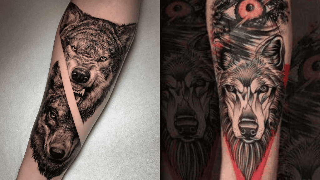 Intricate Wolf Tattoo