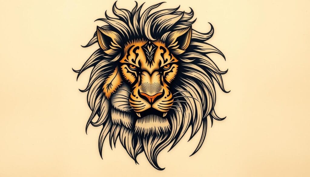 Majestic Lion Tattoo