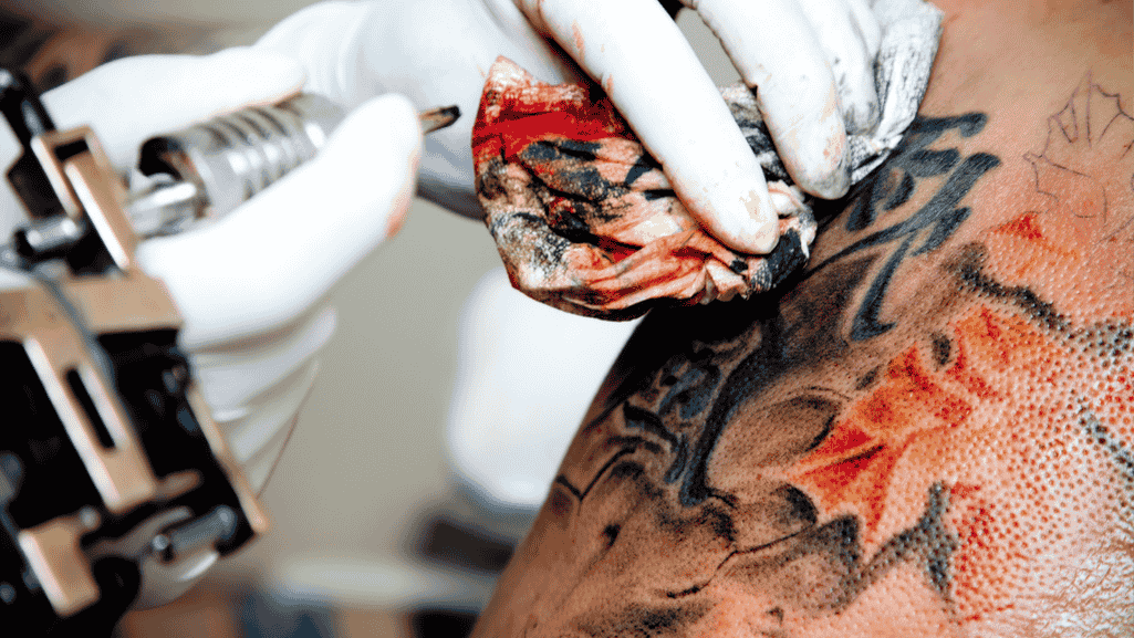 why do tattoos bleed