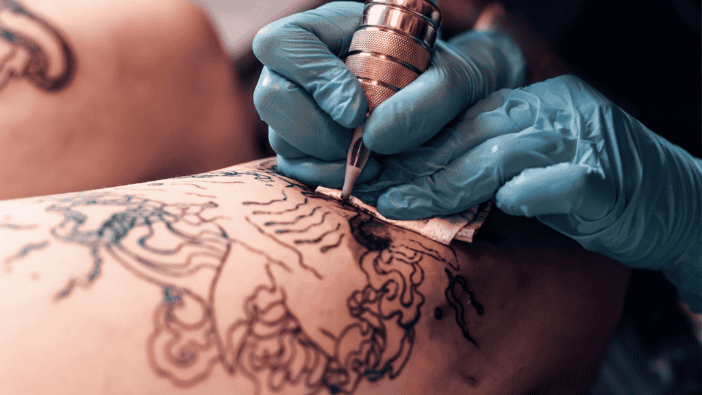 tattoo oozing plasma