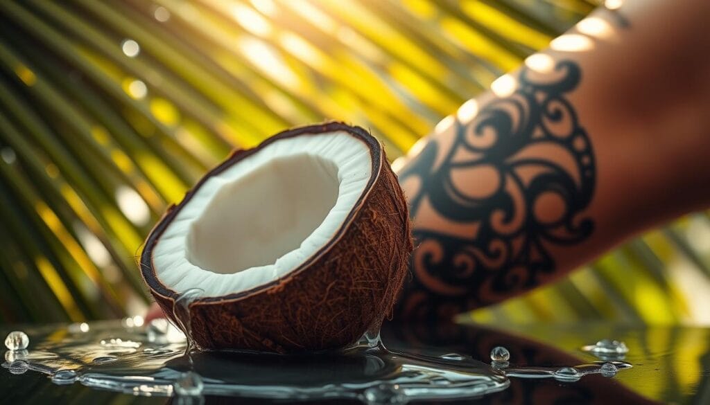 coconut oil tattoo moisturizer