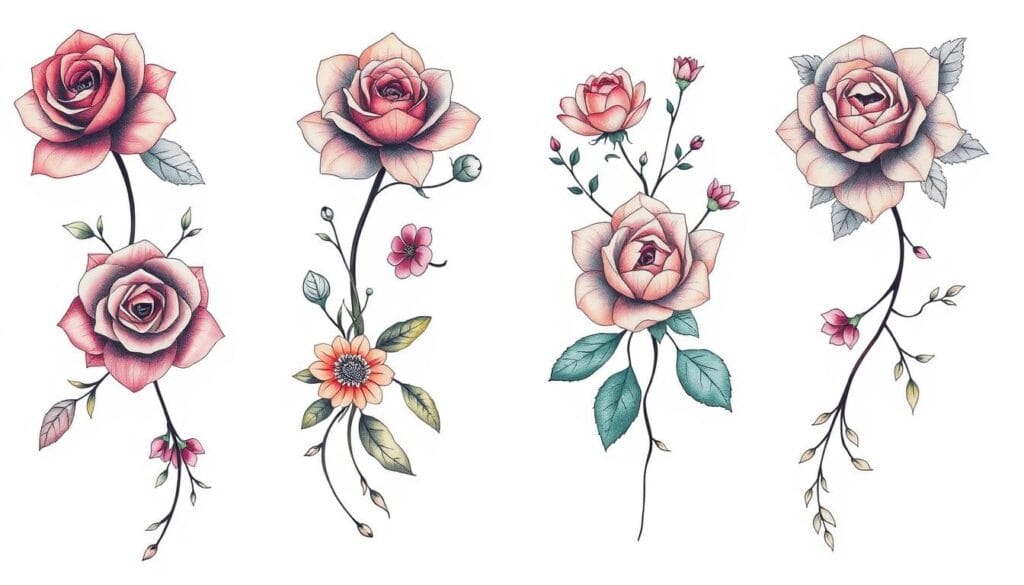 floral tattoo ideas for women