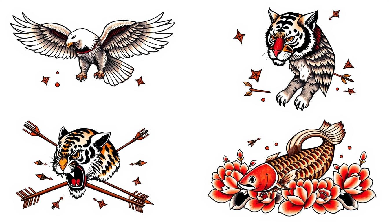 traditional animal tattoos
